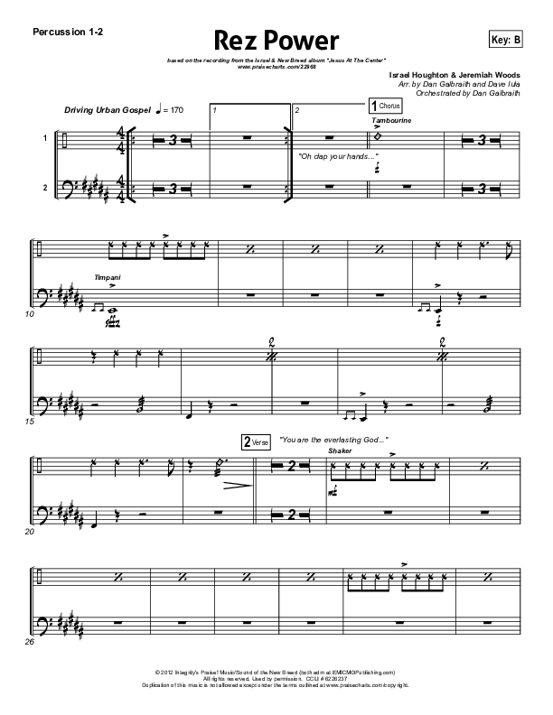 Rez Power Percussion (Israel Houghton)