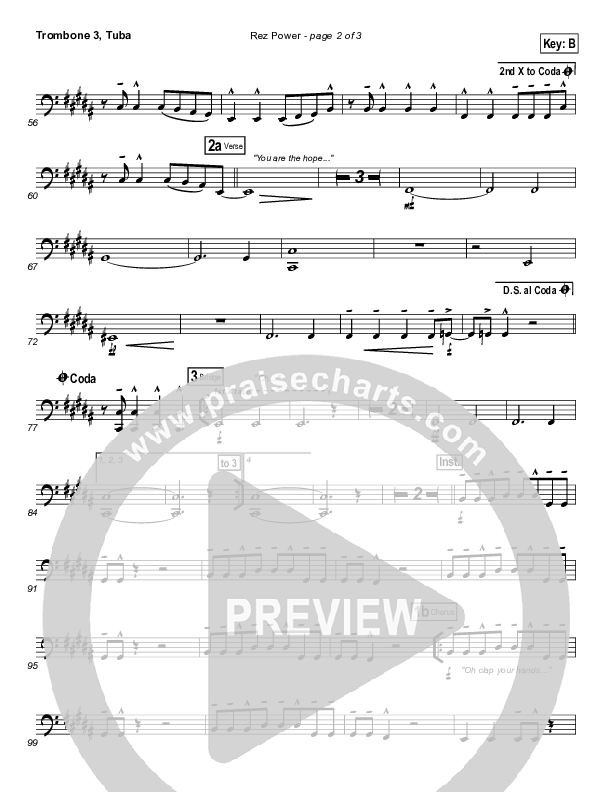 Rez Power Trombone 3/Tuba (Israel Houghton)