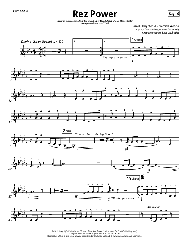 Rez Power Trumpet 3 (Israel Houghton)