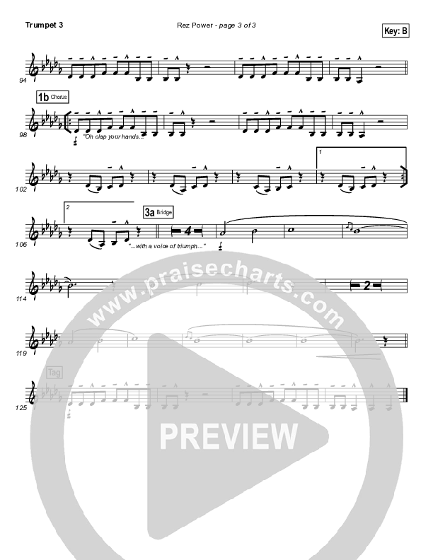 Rez Power Trumpet 3 (Israel Houghton)