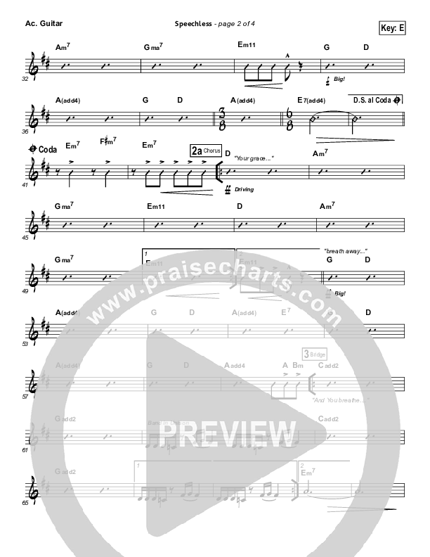 Speechless Acoustic Guitar (Israel Houghton)