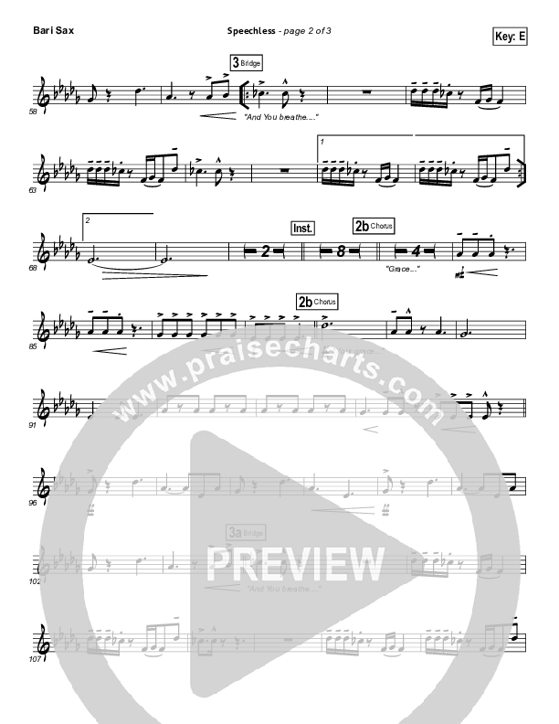 Speechless Bari Sax (Israel Houghton)