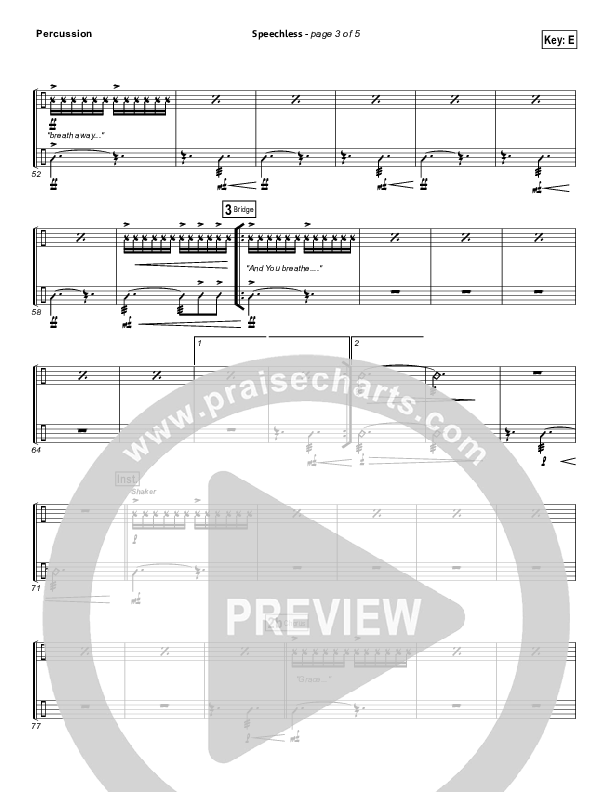 Speechless Percussion (Israel Houghton)