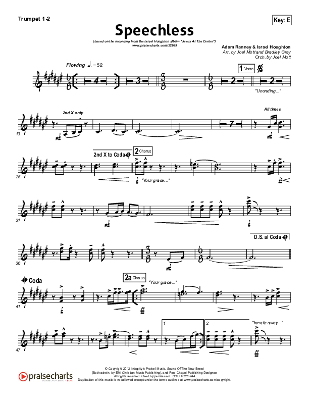 Speechless Trumpet 1,2 (Israel Houghton)