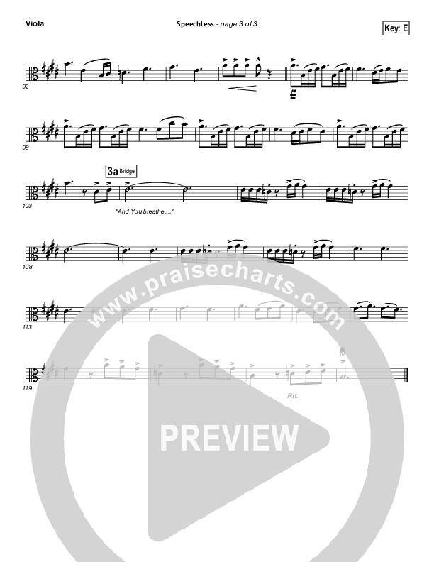 Speechless Viola (Israel Houghton)