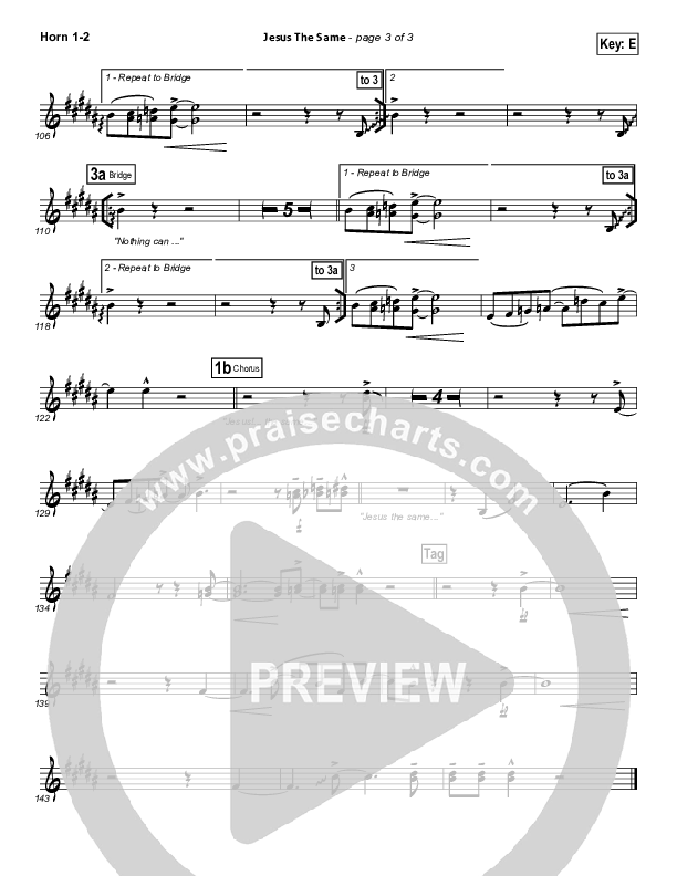 Jesus The Same Brass Pack (Israel Houghton)