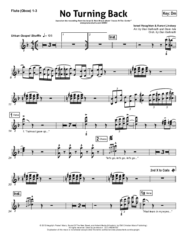 No Turning Back Wind Pack (Israel Houghton)