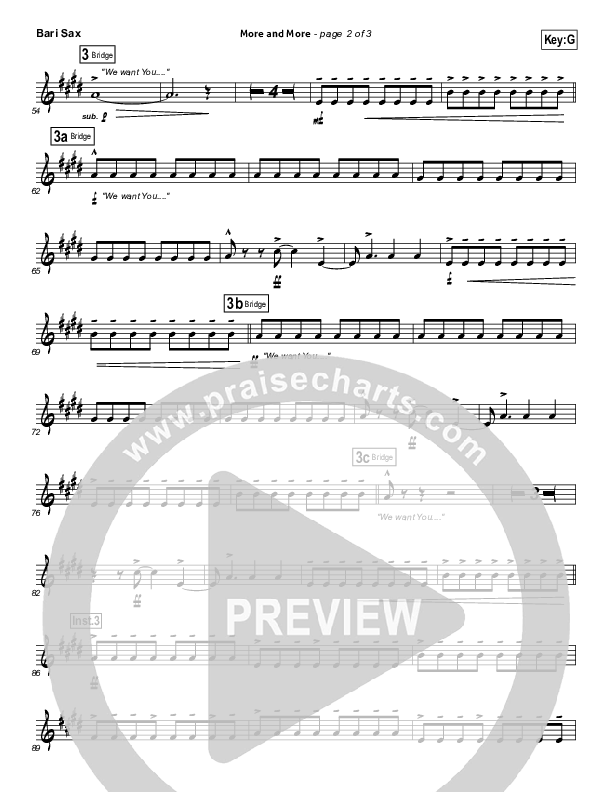 More And More Bari Sax (Israel Houghton)