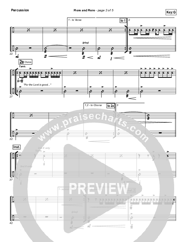 More And More Percussion (Israel Houghton)