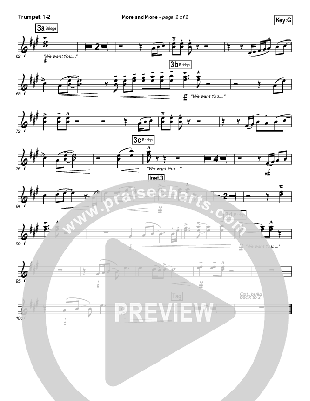 More And More Trumpet 1,2 (Israel Houghton)