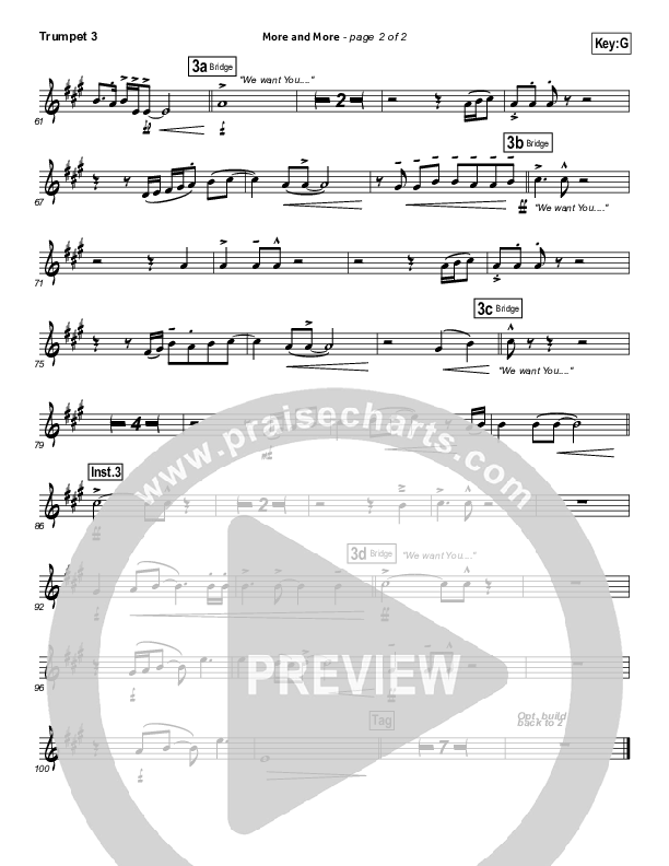 More And More Trumpet 3 (Israel Houghton)