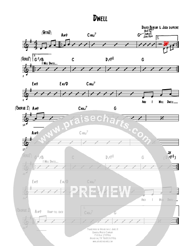 Dwell Rhythm Chart (Covenant Worship)