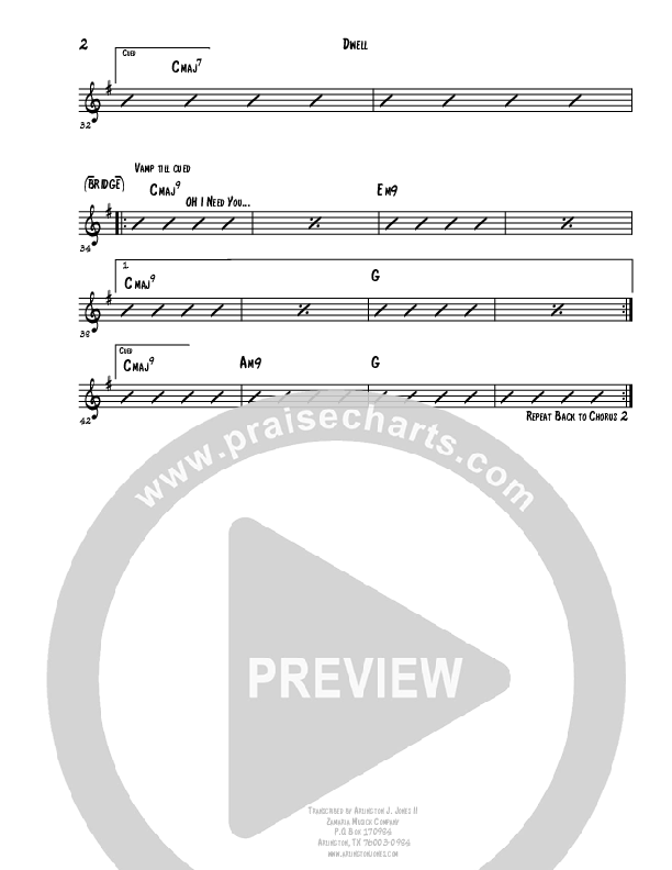 Dwell Rhythm Chart (Covenant Worship)