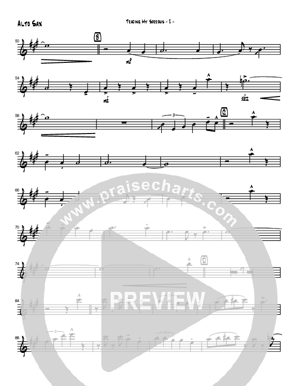 Trading My Sorrows Alto Sax (Brad Henderson)