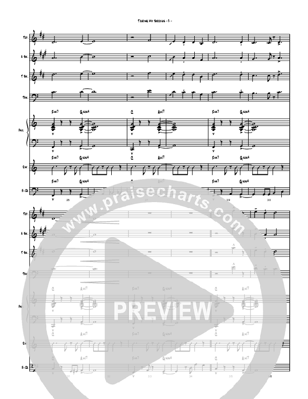Trading My Sorrows Conductor's Score (Brad Henderson)