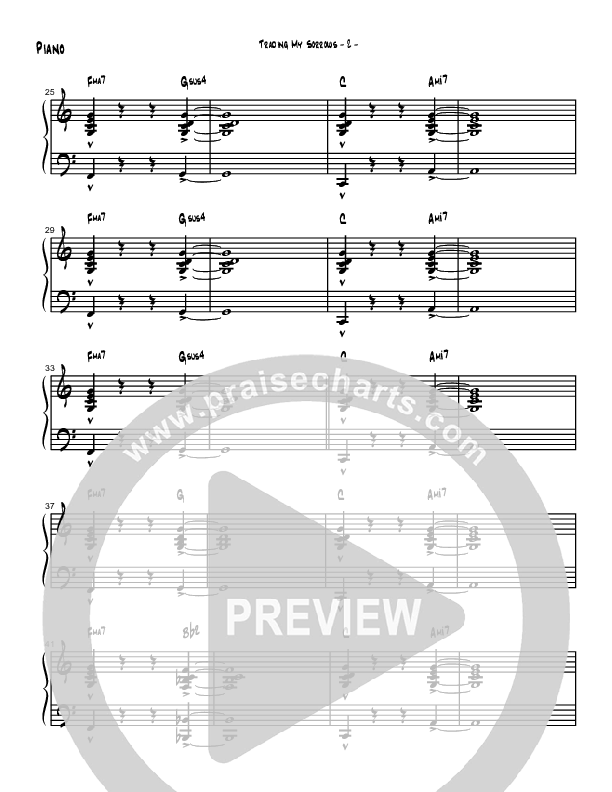 Trading My Sorrows Piano Sheet (Brad Henderson)