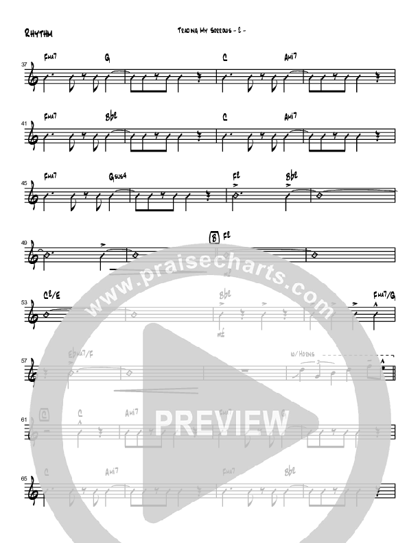 Trading My Sorrows Rhythm Chart (Brad Henderson)