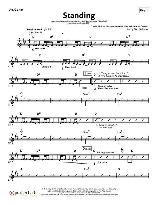 Standing Acoustic Guitar (Covenant Worship)