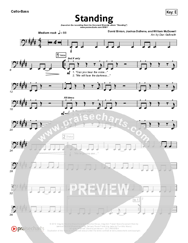 Standing Cello/Bass (Covenant Worship)