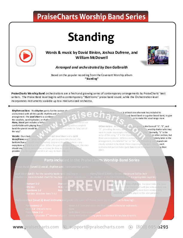 Standing Cover Sheet (Covenant Worship)