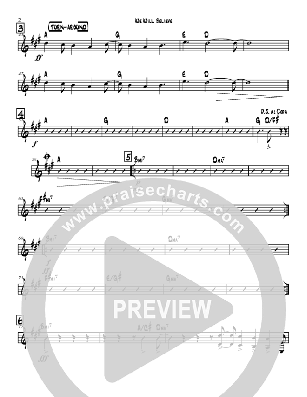 We Will Believe Rhythm Chart (Covenant Worship)