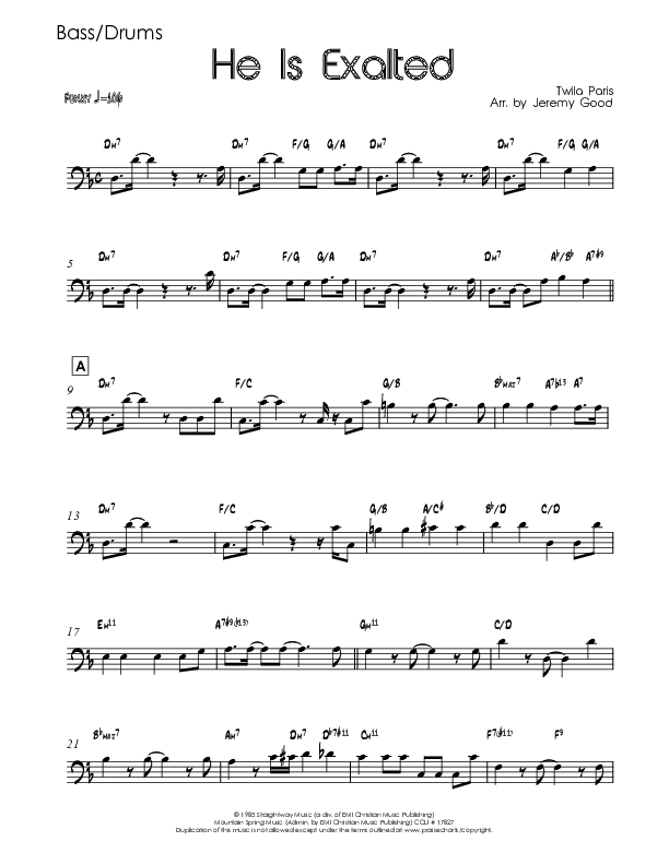 He Is Exalted (Instrumental) Drum Set (Good Jazz Series)