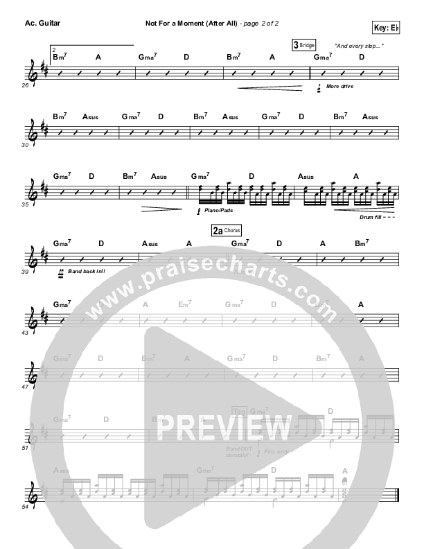 Not For A Moment (After All) Acoustic Guitar (Meredith Andrews)