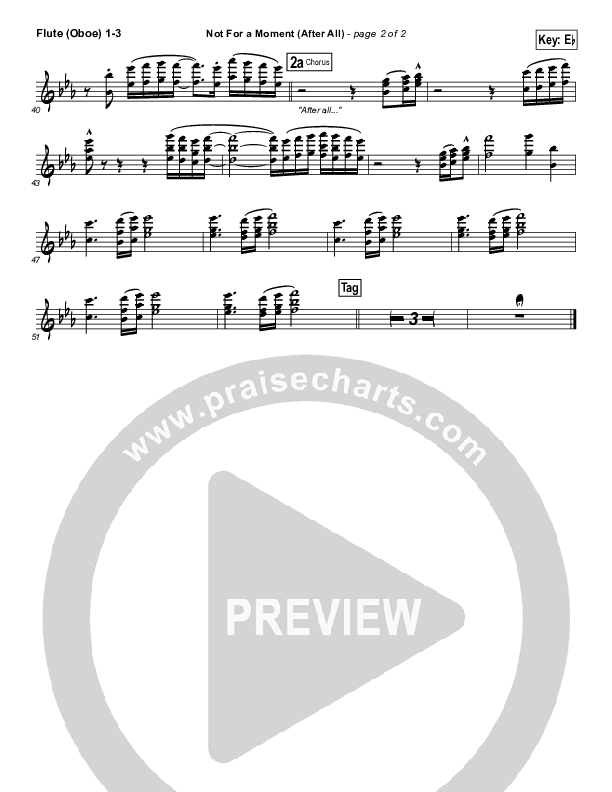 Not For A Moment (After All) Flute/Oboe 1/2/3 (Meredith Andrews)