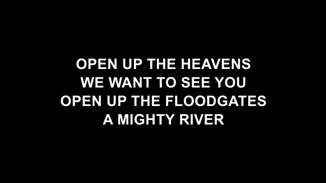 Open Up The Heavens Lyric Slides Ppt Pro Txt Meredith Andrews Praisecharts Worship swahili african nigeria kenya tanzania. open up the heavens lyric slides ppt