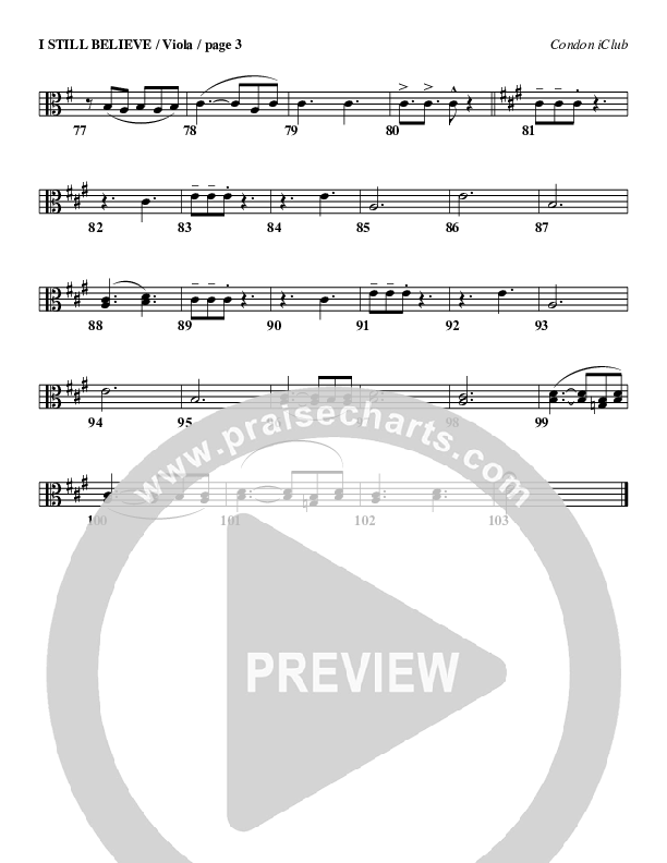 I Still Believe Viola (Mark Condon)