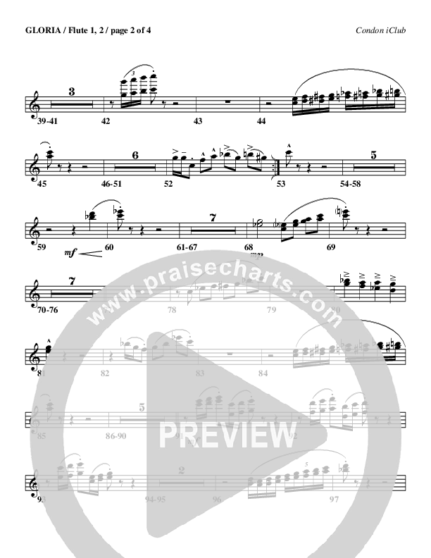 Gloria Flute 1/2 (Mark Condon)