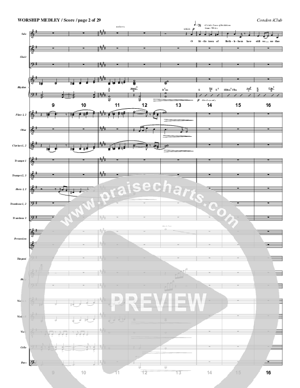 Worship Medley Conductor's Score (Mark Condon)