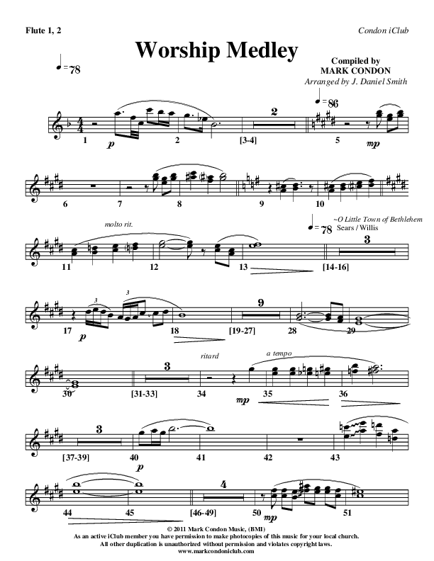 Worship Medley Flute 1/2 (Mark Condon)