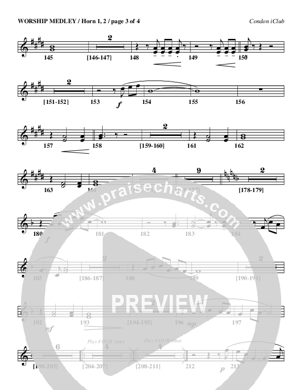 Worship Medley French Horn 1/2 (Mark Condon)