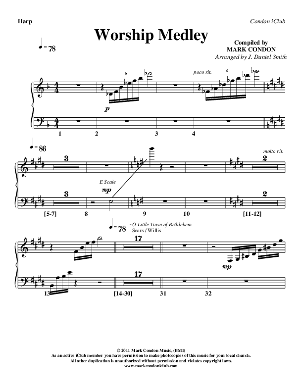 Worship Medley Harp (Mark Condon)