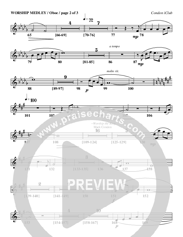 Worship Medley Oboe (Mark Condon)