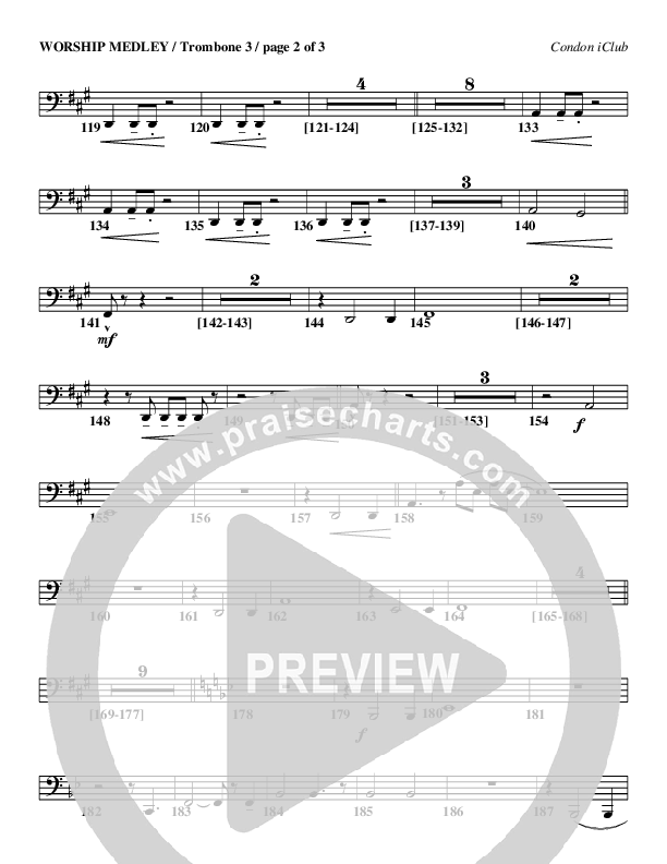 Worship Medley Trombone 3 (Mark Condon)