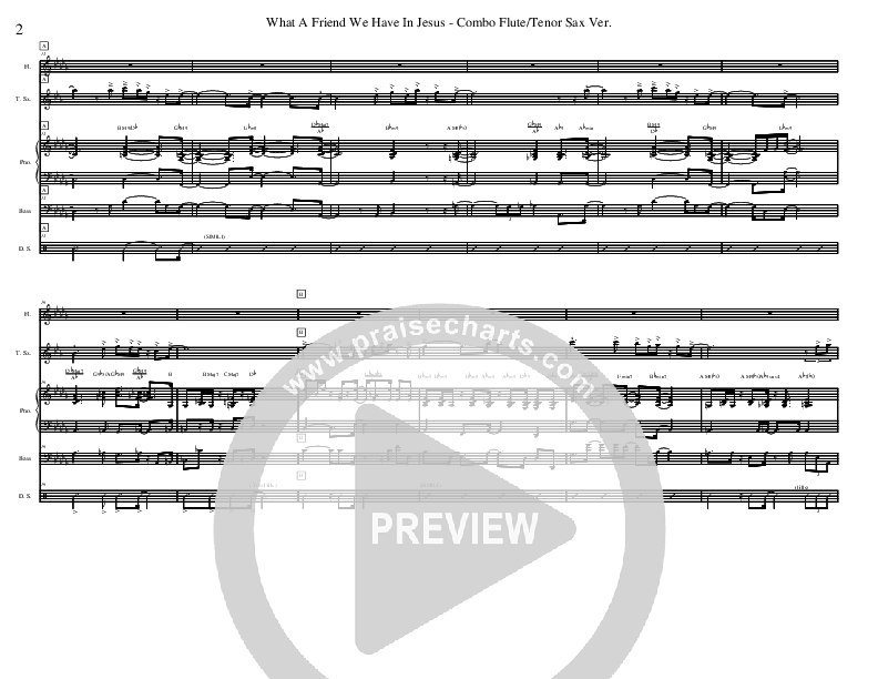 What A Friend We Have In Jesus Conductor's Score (David Arivett)