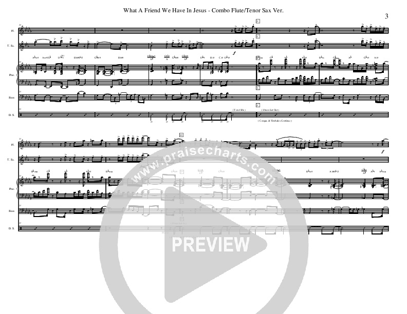 What A Friend We Have In Jesus Conductor's Score (David Arivett)