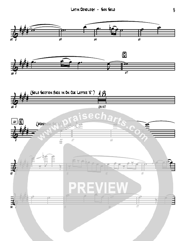 Doxology/Old Hundreth (Instrumental) Alto Sax (David Arivett)