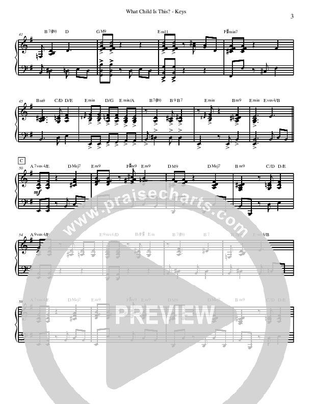 What Child Is This Piano Sheet (David Arivett)