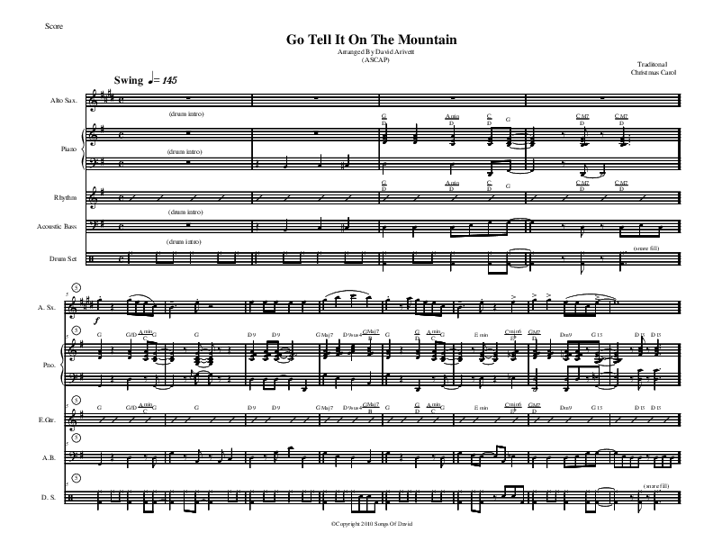Go Tell It On The Mountain (Instrumental) Inst. Ensemble (David Arivett)