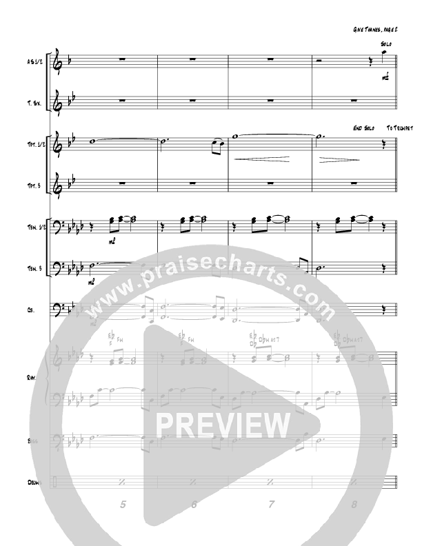 Give Thanks (Instrumental) Conductor's Score (Tom Payne)