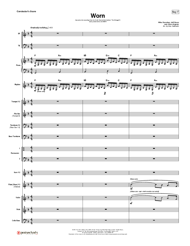 Worn Conductor's Score (Tenth Avenue North)