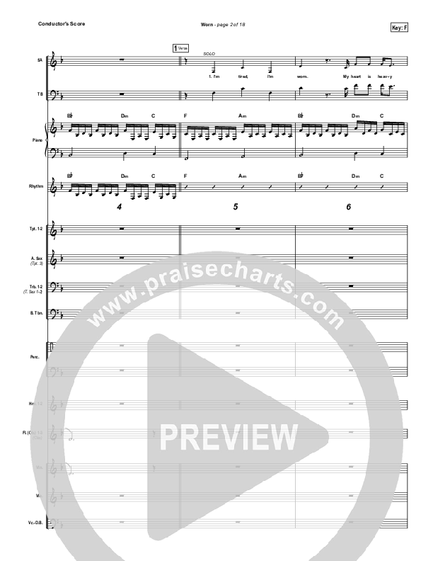 Worn Conductor's Score (Tenth Avenue North)