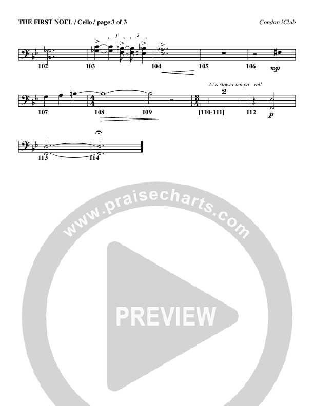 The First Noel Cello (Mark Condon)