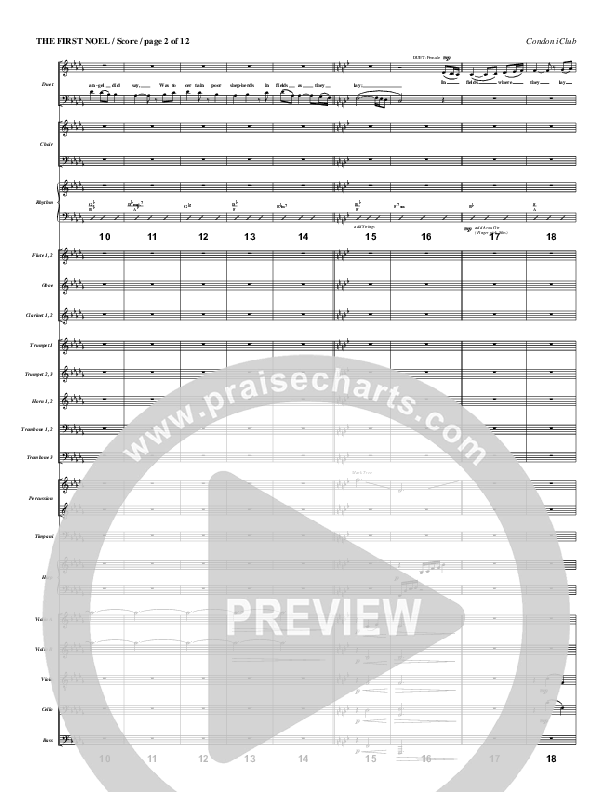 The First Noel Orchestration (Mark Condon)