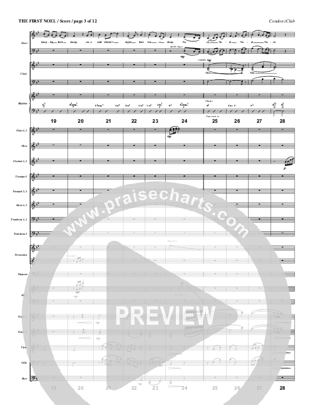 The First Noel Conductor's Score (Mark Condon)