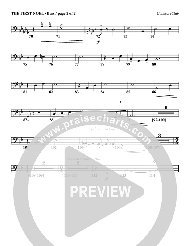 The First Noel Double Bass (Mark Condon)