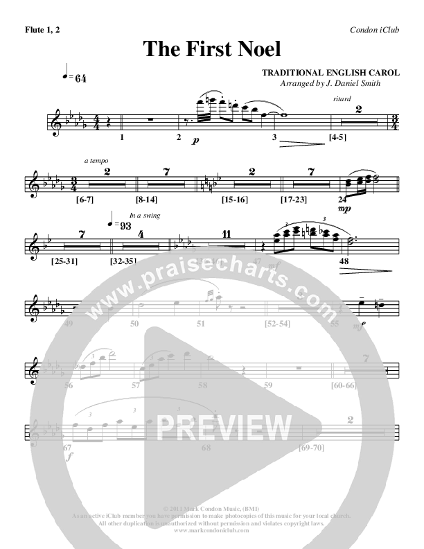 The First Noel Flute 1/2 (Mark Condon)